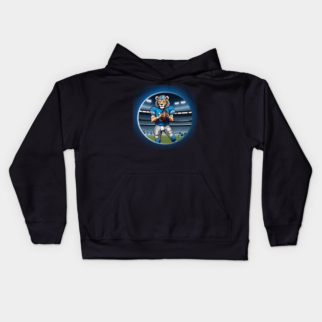 Lions a team Kids Hoodie by Human light 